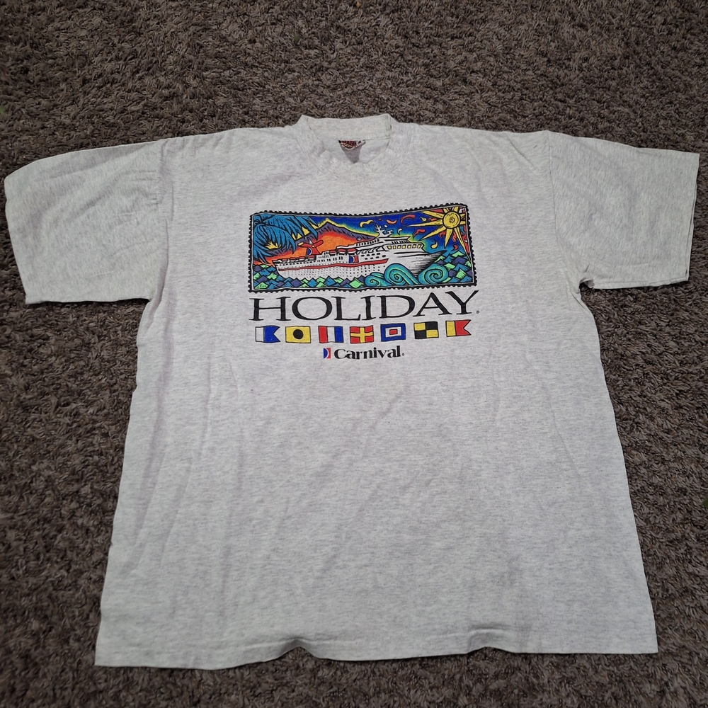 Holiday Cruise Carnival Vintage T Shirt Size "XL"